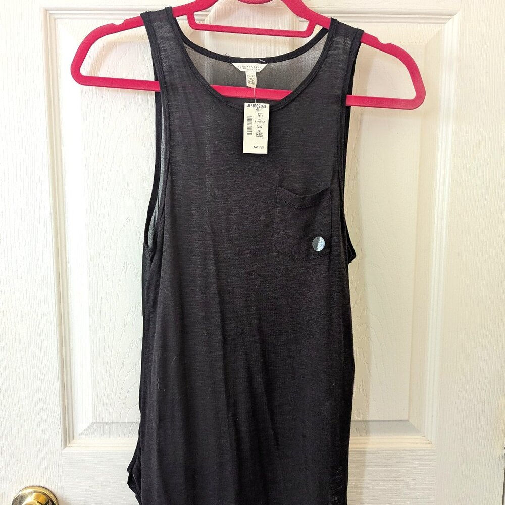 NEW Size S Aeropostale Black Haltertop Tanktop